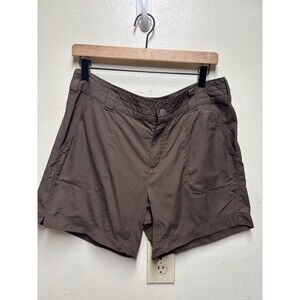 Columbia Titanium Shorts Brown Women's 12 Nylon Packable Hiking Outdoors